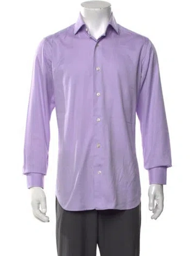 Pre-owned Caliban Long Sleeve Dress Shirt In Purple