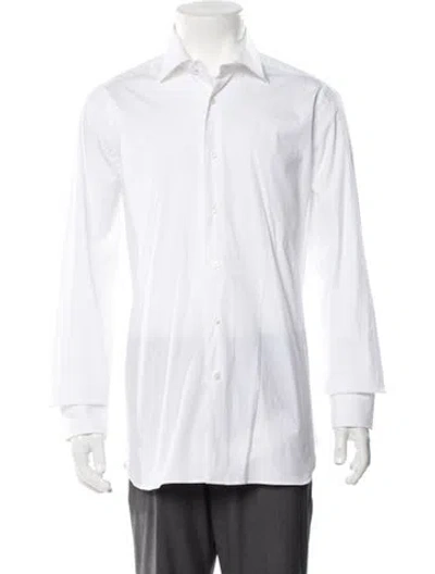 Pre-owned Caliban Long Sleeve Dress Shirt In White