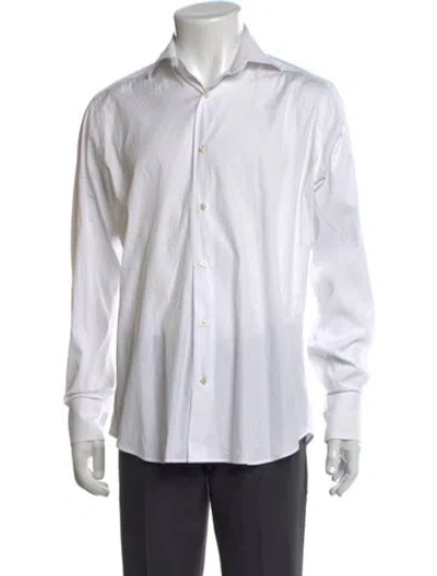 Pre-owned Caliban Long Sleeve Dress Shirt In White