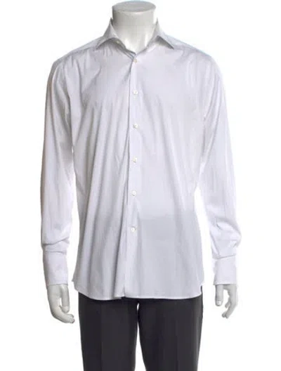 Pre-owned Caliban Long Sleeve Dress Shirt In White