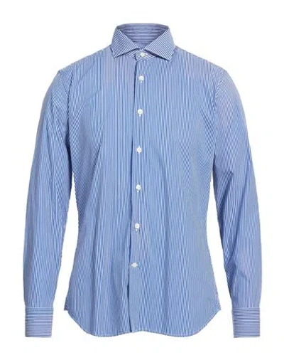Caliban Man Shirt Blue Size 15 ¾ Cotton, Polyamide, Elastane