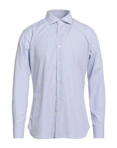 Caliban Man Shirt Blue Size 16 Cotton