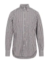 Caliban Man Shirt Dark Brown Size 16 Cotton In Brown