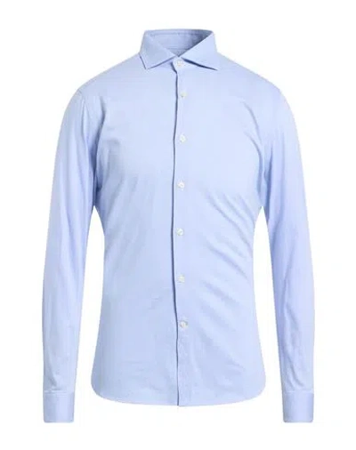 Caliban Man Shirt Sky Blue Size 15 ½ Cotton