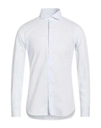 Caliban Man Shirt Sky Blue Size 15 ½ Cotton