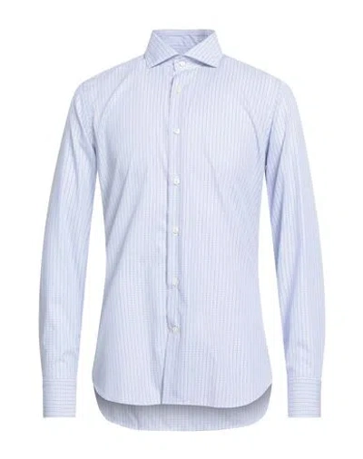 Caliban Man Shirt Sky Blue Size 17 Cotton