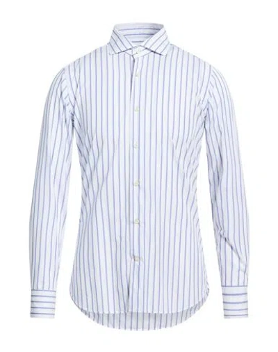 Caliban Man Shirt White Size 15 ¾ Cotton In Blue