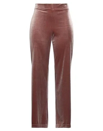 Caliban Rue De Mathieu Edition Rue De Mathieu Edition Woman Pants Light Brown Size 10 Polyester, Elastane In Beige