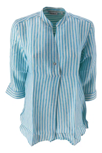 Caliban Shirts White/turquoise