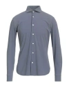 Caliban Skin Like Man Shirt Black Size 17 Polyamide, Elastane In Gray