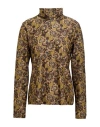 Caliban Skin Like Woman Top Military Green Size 8 Polyester, Metallized Polyamide, Polyamide, Elasta In Green