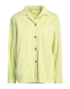 Caliban Woman Jacket Lime Green Size S Cotton, Elastane