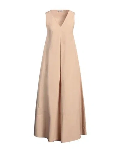 Caliban Woman Maxi Dress Beige Size 2 Cotton, Elastane