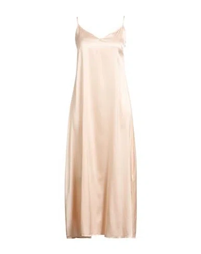 Caliban Woman Maxi Dress Blush Size 6 Silk, Elastane In Neutral