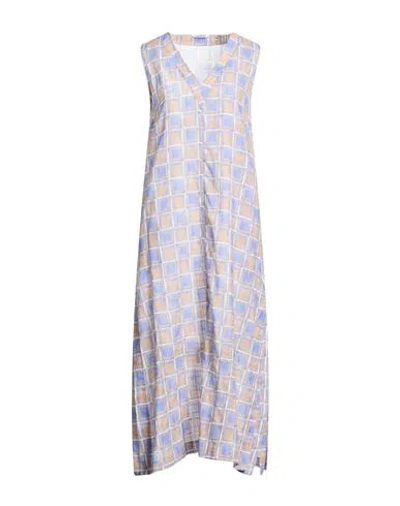 Caliban Woman Maxi Dress Camel Size 8 Cotton In White