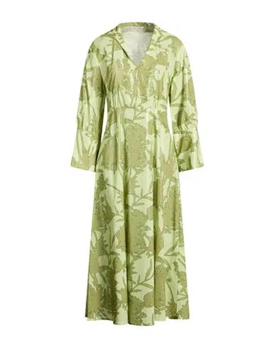 Caliban Woman Maxi Dress Green Size 10 Cotton