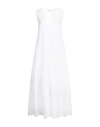 Caliban Woman Maxi Dress Ivory Size 4 Cotton In White