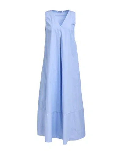 Caliban Woman Maxi Dress Light Blue Size 10 Cotton