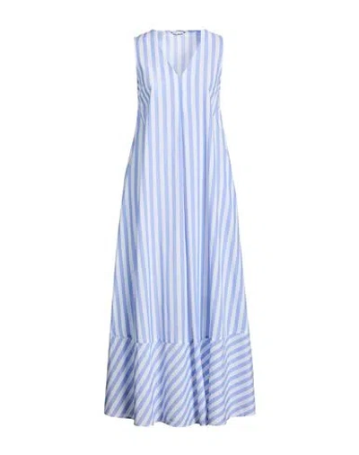 Caliban Woman Maxi Dress Light Blue Size 4 Cotton
