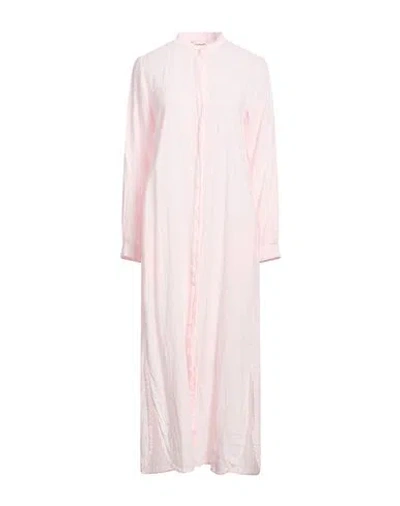 Caliban Woman Maxi Dress Light Pink Size 6 Linen