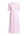 Caliban Woman Maxi Dress Pink Size 10 Cotton, Polyamide, Elastane In Pink