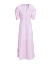 Caliban Woman Maxi Dress Orange Size 6 Cotton, Polyamide, Elastane In Pink