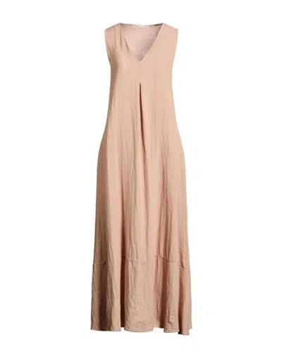 Caliban Woman Maxi Dress Sand Size 10 Linen