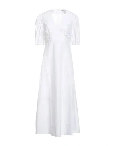 Caliban Woman Maxi Dress White Size 10 Cotton