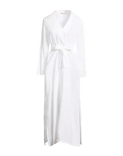 Caliban Woman Maxi Dress White Size 8 Linen