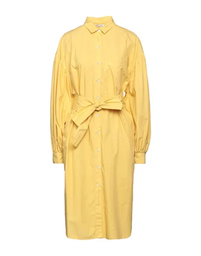 Caliban Midi Dresses In Yellow