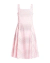 Caliban Woman Midi Dress White Size 8 Cotton, Elastane In White