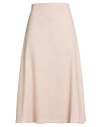 Caliban Woman Midi Skirt Salmon Pink Size 6 Polyester, Virgin Wool, Polyamide In Pink