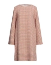 Caliban Woman Short Dress Pastel Pink Size 6 Polyester