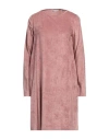Caliban Woman Short Dress Pastel Pink Size 10 Viscose