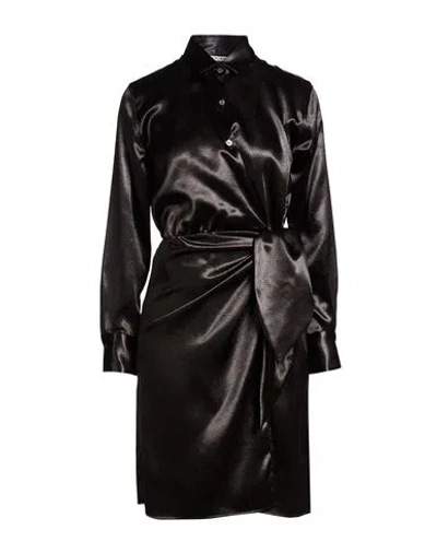 Caliban Woman Mini Dress Black Size 8 Polyester In Gray