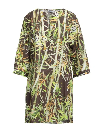 Caliban Short Dresses In Brown