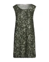Caliban Woman Mini Dress Green Size 8 Polyester, Elastane