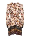 Caliban Woman Short Dress Ivory Size 6 Viscose In White