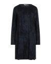 Caliban Woman Short Dress Midnight Blue Size 12 Viscose In Blue
