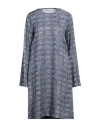 Caliban Woman Short Dress Purple Size 8 Viscose In Purple