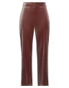 Caliban Woman Pants Khaki Size 10 Polyester, Elastane In Brown