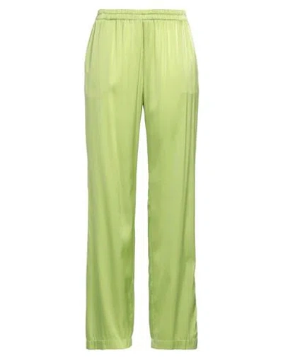 Caliban Woman Pants Lime Green Size 6 Silk, Elastane