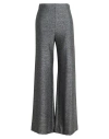 Caliban Woman Pants Silver Size 8 Polyamide, Metallized Polyamide, Elastane