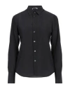 Caliban Woman Shirt Black Size 10 Cotton, Polyamide, Elastane In Black