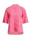 Caliban Woman Shirt Fuchsia Size 10 Cotton, Elastane In Pink