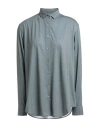 Caliban Woman Shirt Green Size 14 Polyester, Elastane In Green
