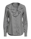 Caliban Woman Shirt Grey Size 4 Cotton, Viscose In Grey