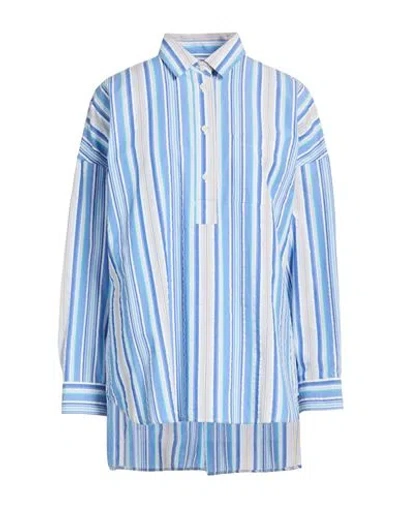 Caliban Woman Shirt Light Blue Size 6 Cotton