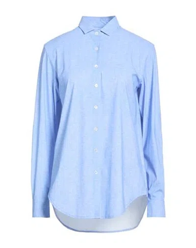 Caliban Woman Shirt Light Blue Size 8 Polyamide, Elastane