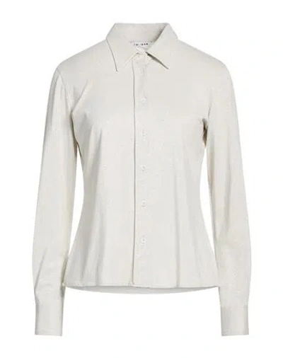 Caliban Woman Shirt Light Grey Size 00 Viscose, Metallic Polyester, Polyamide, Elastane In Animal Print